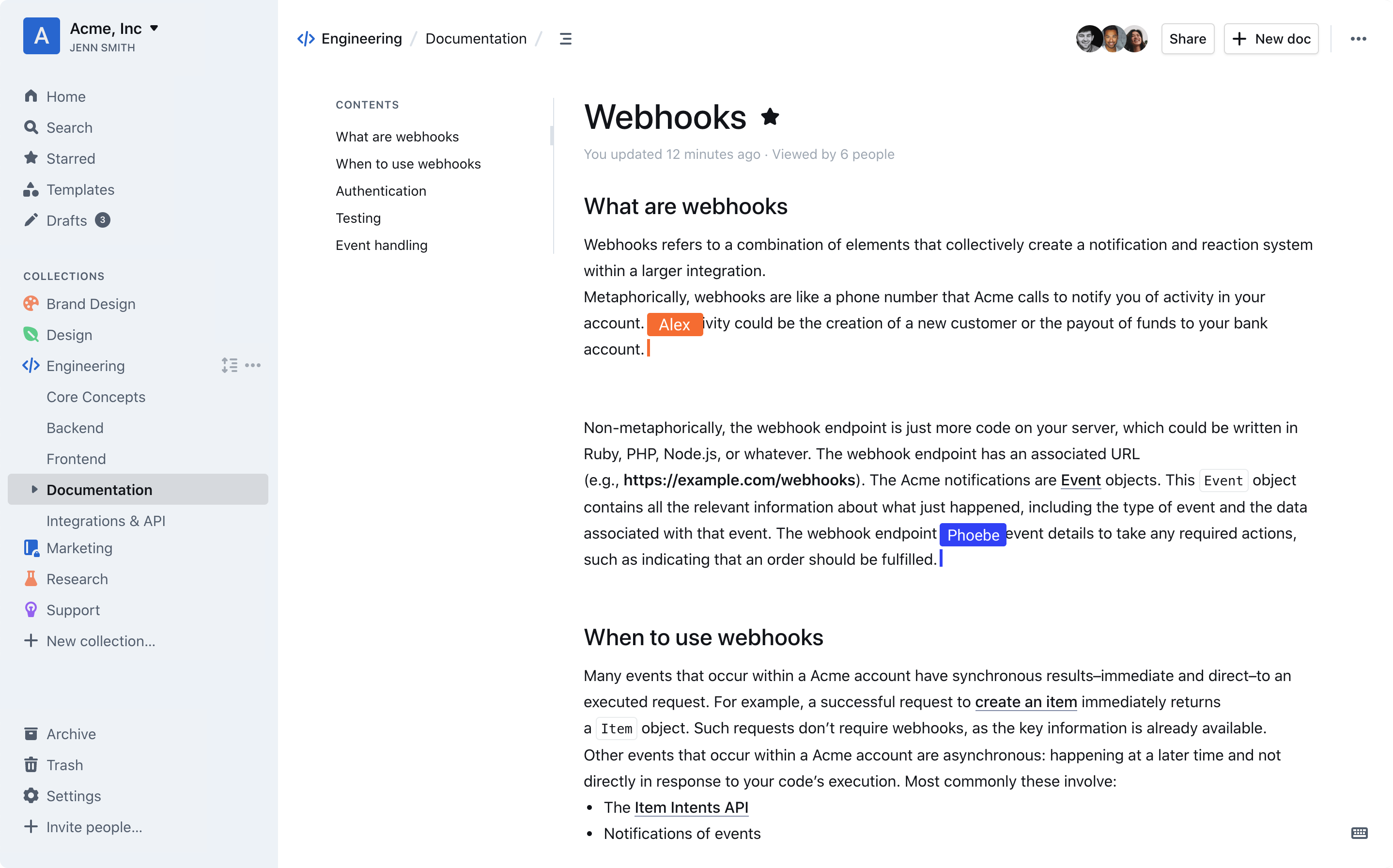 Outline – Team knowledge base & wiki